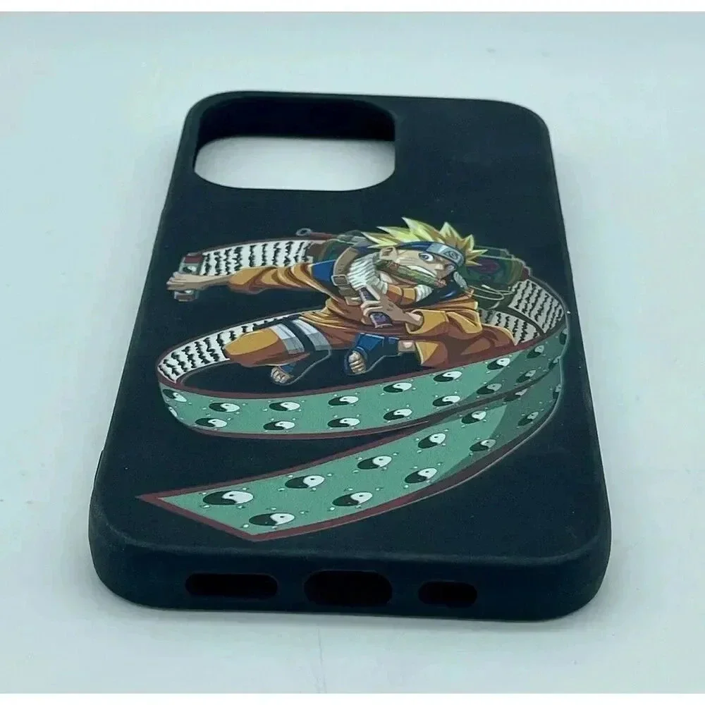 Anime Naruto TPU Case for‎ iPhone 11 Pro Soft Shockproof Black Naruto Graphics